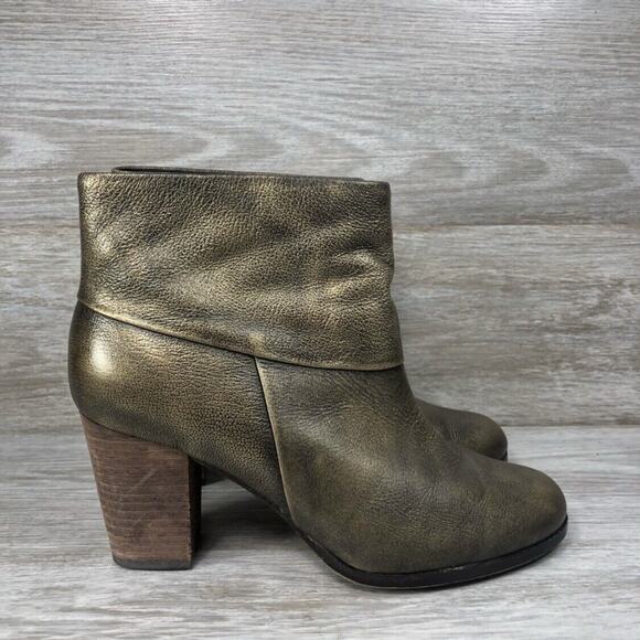 Cole Haan Women's Cassidy Metallic Zip Ankle Boots Size 6.5 B - Picture 3 of 11